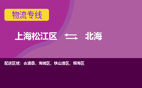 上海松江区到北海物流公司+物流专线、天天发车